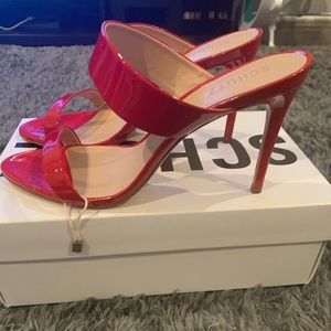 New! Schutz reanna Double band slide sandal.